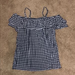old navy off the shoulder girls tank top